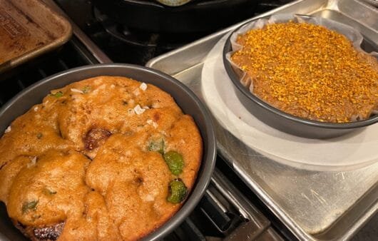 Savory Herbed Olive Focaccia & Bee Pollen Almond Cake (Gluten-Free, Soy-Free, Dairy-Free)