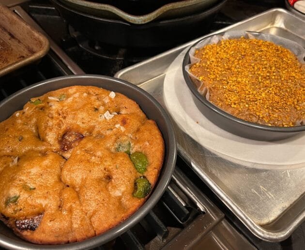 Savory Herbed Olive Focaccia & Bee Pollen Almond Cake (Gluten-Free, Soy-Free, Dairy-Free)