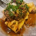 Gluten-Free, Soy-Free, Dairy-Free Wild Mushroom & Herb Rag&ugrave; with Fresh Pasta