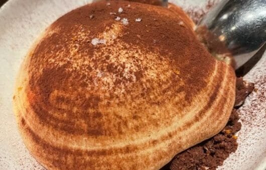 Cloud Cocoa Mousse Dome on Crunchy Crumble