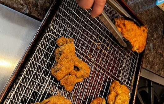 « Poulet » croustillant aux pleurotes frits à l'air