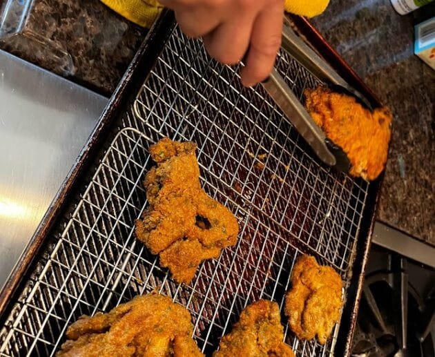 Crispy Air-Fried Oyster Mushroom "Chicken"