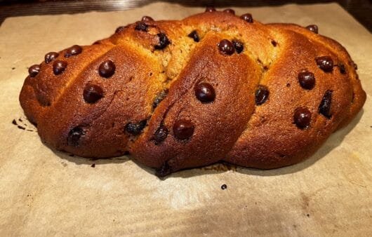 Gluten-Free, Soy-Free, Dairy-Free Chocolate Chip Braided Loaf