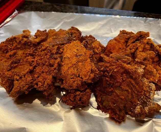 Crispy Fried Oyster Mushrooms (Vegan “Chicken” Fried Mushrooms)