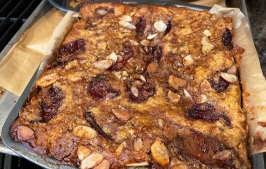 Gluten-Free, Dairy-Free Cherry Almond Bread Pudding