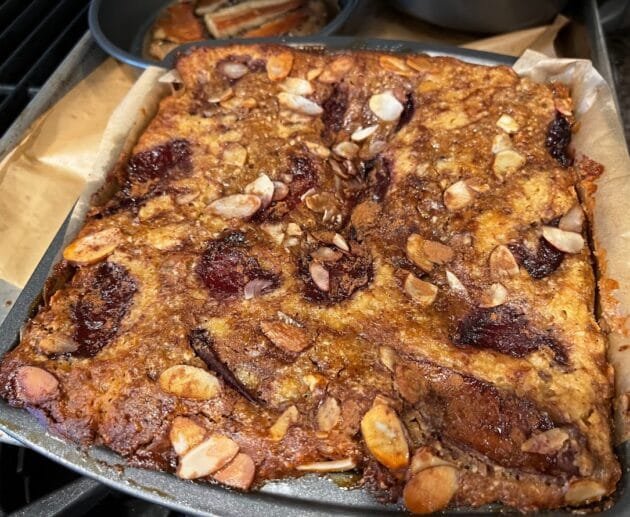 Gluten-Free, Dairy-Free Cherry Almond Bread Pudding