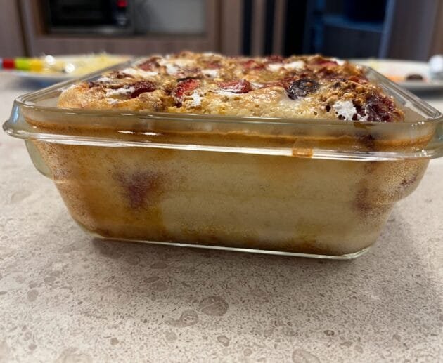 Baked Strawberry & Fig Oatmeal Casserole (Gluten-Free, Soy-Free, Dairy-Free)