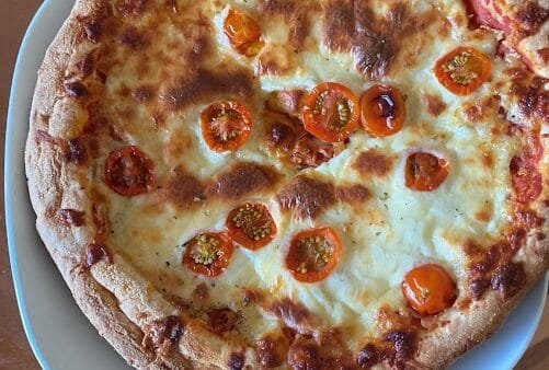 Gluten-Free, Soy-Free, Dairy-Free Cherry Tomato Pizza
