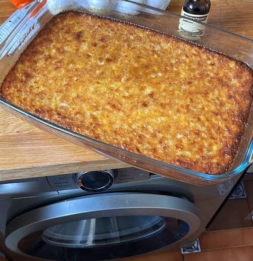 Golden Dairy-Free Corn Pudding Bake