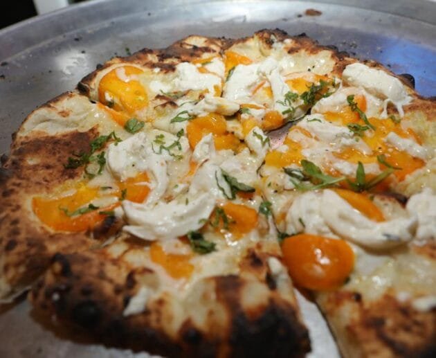 Gluten-Free, Dairy-Free, Soy-Free Heirloom Tomato & Cashew Mozzarella Pizza