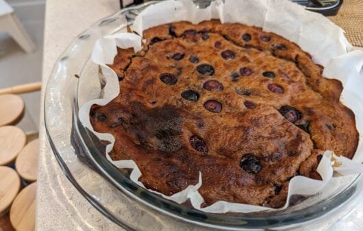 Gluten-Free, Soy-Free, Dairy-Free Blueberry Banana Bake