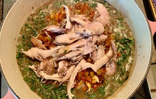 Hearty Chicken & Lentil Stew with Greens