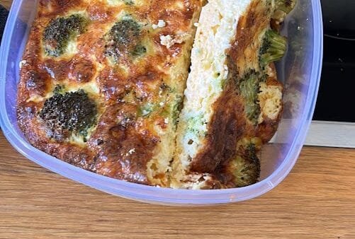 Broccoli Chickpea Eggless Bake (Gluten-Free, Soy-Free, Dairy-Free)