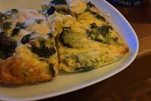 Creamy Broccoli Chickpea Frittata (Gluten-Free, Soy-Free, Dairy-Free)