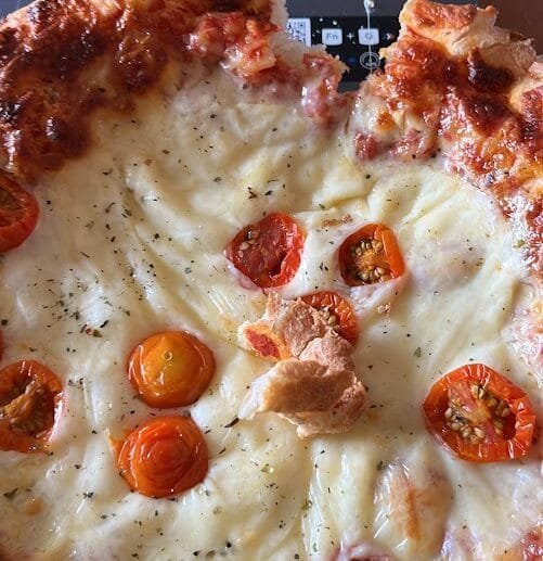 Gluten-Free, Soy-Free, Dairy-Free Cherry Tomato Pizza