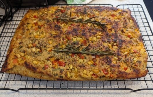 Gluten-Free Garden Veggie Focaccia (Dairy-Free, Soy-Free)