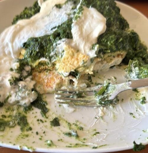 Creamy Spinach Omelette (Dairy-Free Edition)