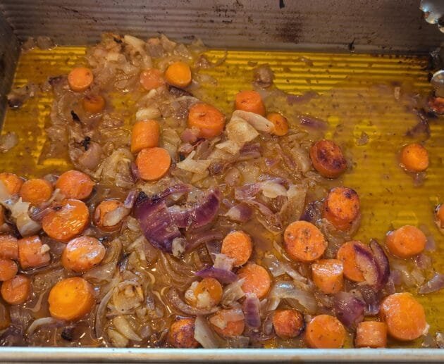 Caramelized Roasted Carrots & Onions