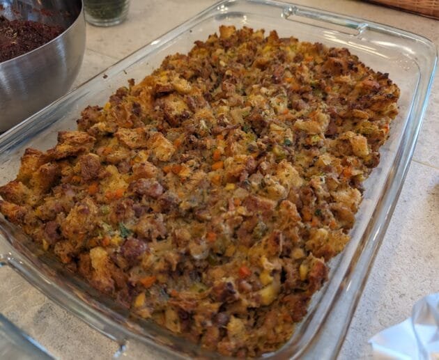 Savory Sausage & Herb Stuffing (Gluten-Free, Soy-Free, Dairy-Free)