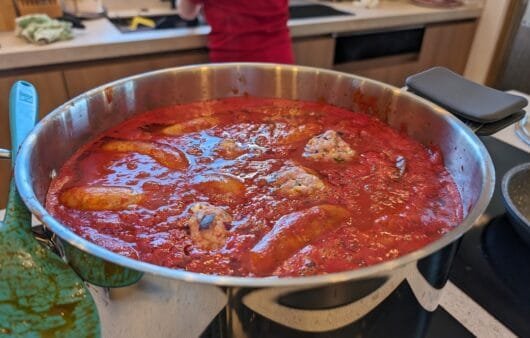 Rustic Italian Sausage & Meatball Tomato Sauce (Gluten-Free, Soy-Free, Dairy-Free)