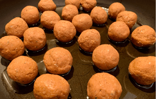 Crispy Gluten-Free, Soy-Free, Dairy-Free Vegan Sausage Bites