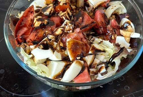Garden Power Salad with Balsamic Glaze