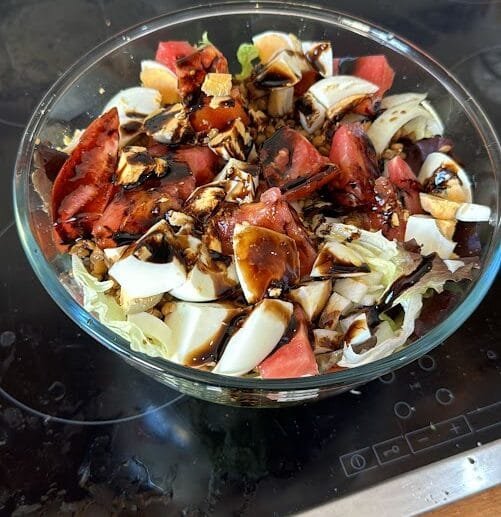 Garden Power Salad with Balsamic Glaze