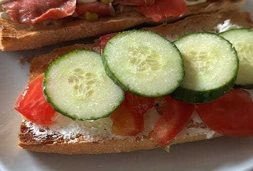 Open-Faced Smoked Salmon and Veggie Sandwich (Gluten-Free, Soy-Free, Dairy-Free)