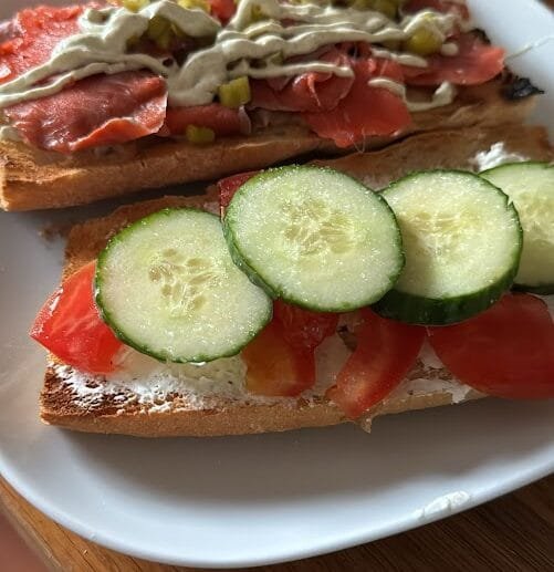 Open-Faced Smoked Salmon and Veggie Sandwich (Gluten-Free, Soy-Free, Dairy-Free)