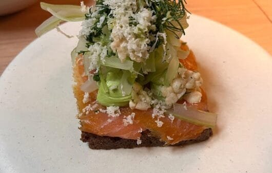 Nordic-Style Smoked Salmon on Seed Bread with Fennel & Horseradish (Gluten-Free, Soy-Free, Dairy-Free)