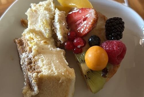 No-Bake Vegan "Cheesecake" with Fresh Fruit (Gluten-Free, Soy-Free, Dairy-Free)