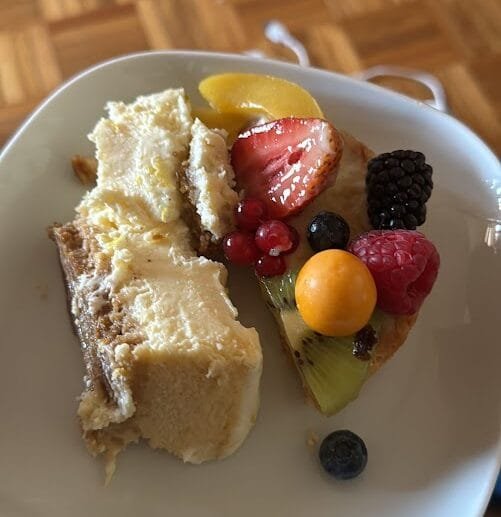 No-Bake Vegan "Cheesecake" with Fresh Fruit (Gluten-Free, Soy-Free, Dairy-Free)