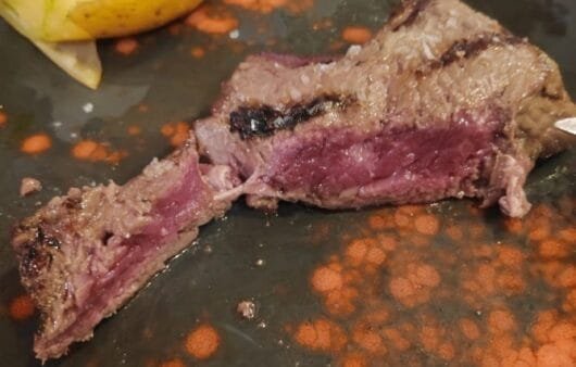 Perfect Medium-Rare Grilled Steak with Steamed Potato (Gluten-Free, Soy-Free, Dairy-Free)