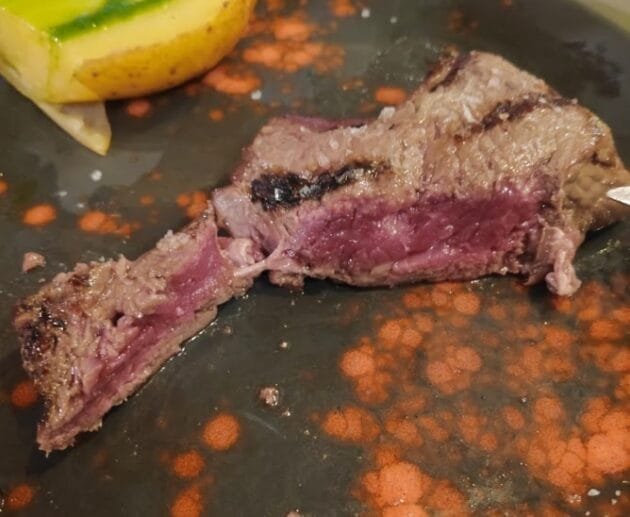 Perfect Medium-Rare Grilled Steak with Steamed Potato (Gluten-Free, Soy-Free, Dairy-Free)