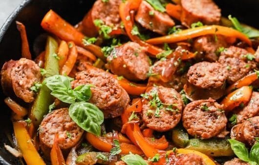 Skillet Sausage & Peppers (Gluten-Free, Soy-Free, Dairy-Free)