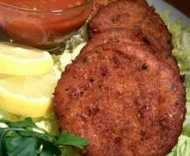 Crispy Chickpea Fritters with Zesty Tomato Dip (Gluten-Free, Soy-Free, Dairy-Free)