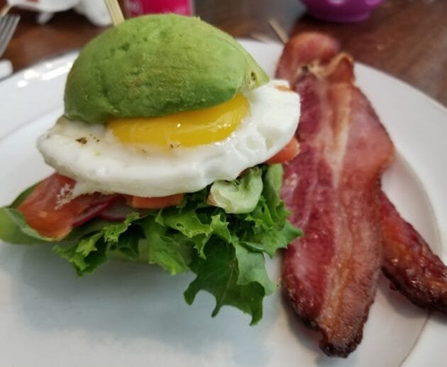 Avocado Breakfast Stack with Crispy Bacon