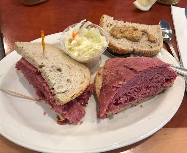 Gluten-Free, Dairy-Free, Soy-Free Pastrami Sandwich with Mustard Slaw