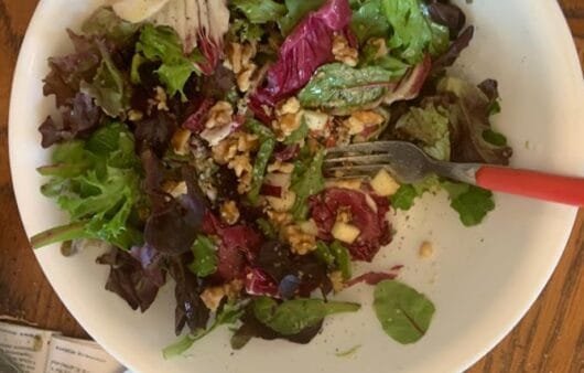 Autumn Apple Walnut Salad with Hemp Hearts