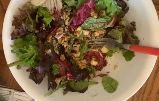 Autumn Apple Walnut Salad with Hemp Hearts
