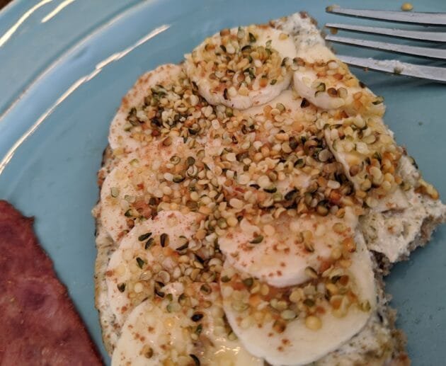 Banana Hemp Breakfast Toast with Cashew Cream