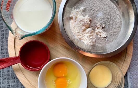 Buckwheat Strawberry Crepes with Coconut Cream