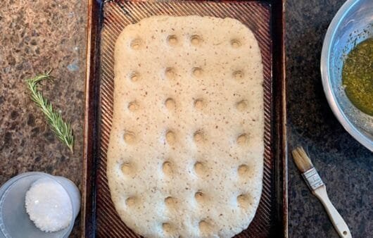 Gluten-Free, Soy-Free, Dairy-Free Rosemary Garlic Focaccia
