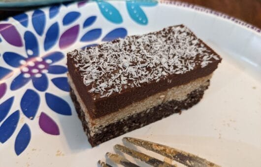 No-Bake Coconut Chocolate Layer Bars (GF, DF, SF)