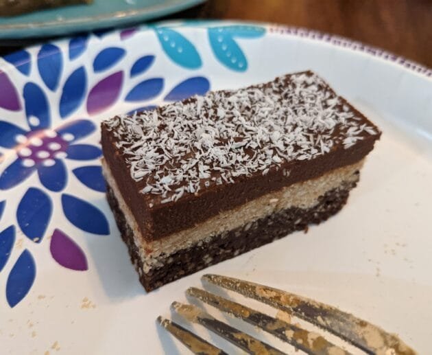No-Bake Coconut Chocolate Layer Bars (GF, DF, SF)