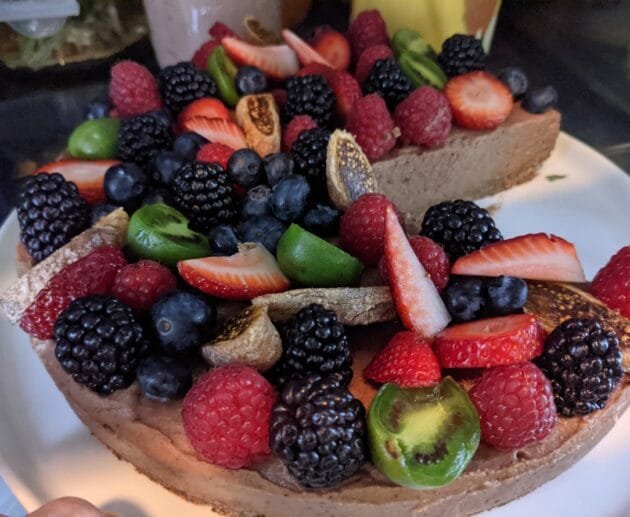 No-Bake Chocolate Fruit Tart (Gluten-Free, Dairy-Free, Soy-Free)