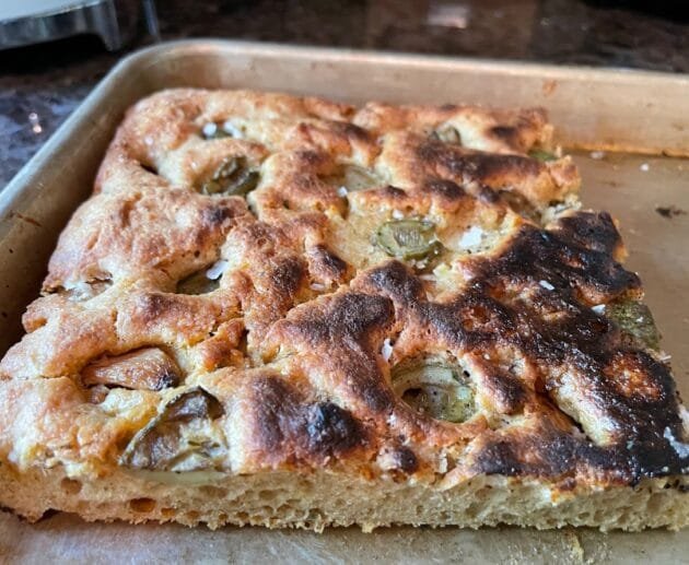 Gluten-Free Jalapeño Olive Focaccia (Soy-Free, Dairy-Free)