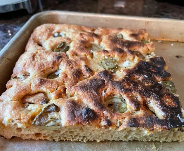 Gluten-Free Jalape&ntilde;o Olive Focaccia (Soy-Free, Dairy-Free)
