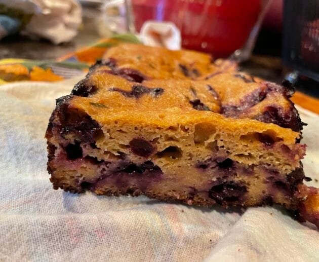 Gluten-Free Blueberry Coconut Snack Cake