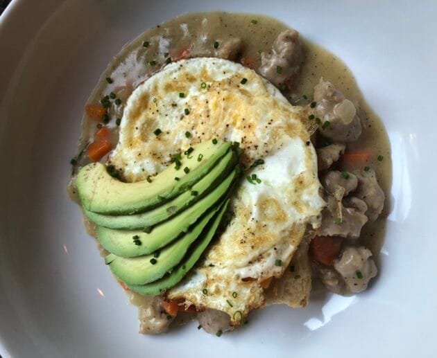 Gluten-Free Breakfast Hash with Fried Egg and Avocado